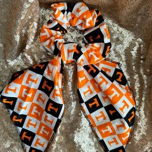 University of Tennessee Hair Scrunchie W/Scarf Handmade